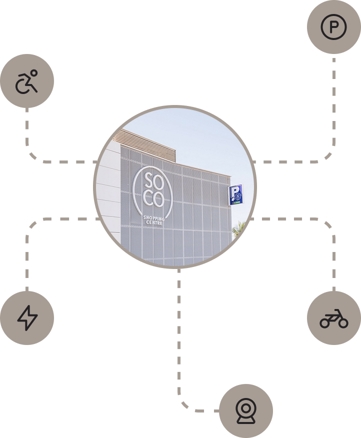 Imagen de entrada al parking Soco en Puerto del Carmen